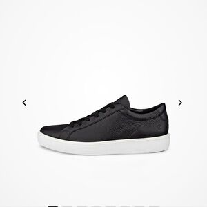 Ecco Black Leather Men's Sneakers